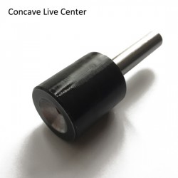 3/8" Straight Shank Concave Live Center