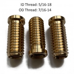 5/16-18 Brass Insert ( Full Thread Pattern)