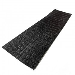 Black Crocodile II Embossed Cowhide Leather Wrap