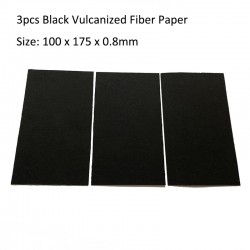 3pcs Black Vulcanized Fiber Paper (100 x 175 x 0.8mm)