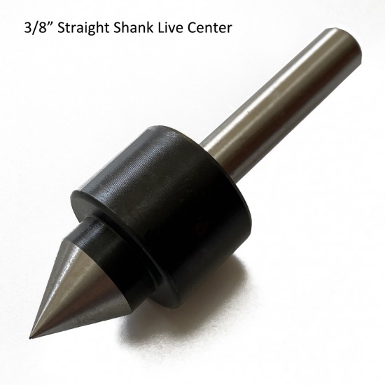 3/8" Straight Shank 60 Degree Live Center