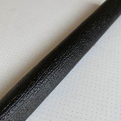 Black Shark Skin Embossed Cowhide Leather