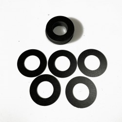 25pcs Black Phenolic Paper Trim Ring - Joint & Butt Size