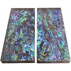 1Pair Natural Pura Abalone Knife Handle Scale Blank Sheet - 33x78x6mm
