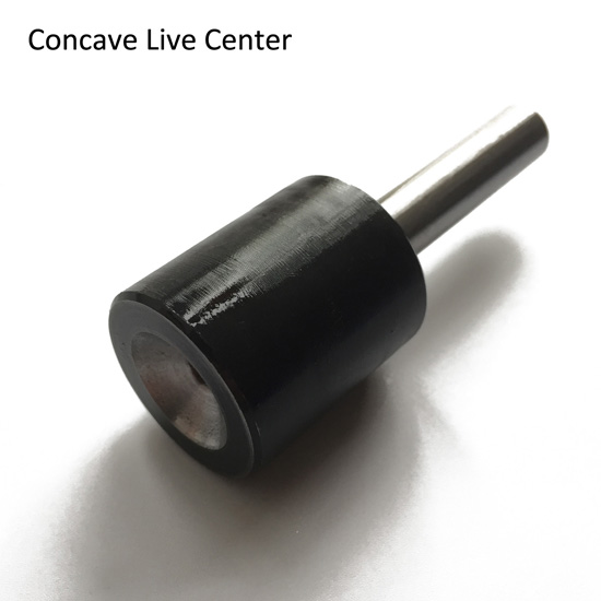 3/8" Straight Shank Concave Live Center 3/8" Straight Shank Concave Live Center