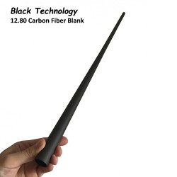 12.80 Black Carbon Fiber Blank