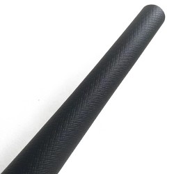 Black Weave Stone III Embossed Cowhide Leather Wrap