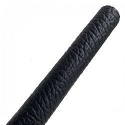Black Cobblestone II Embossed Cowhide Leather
