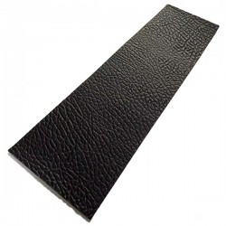 Black Cobblestone II Embossed Cowhide Leather