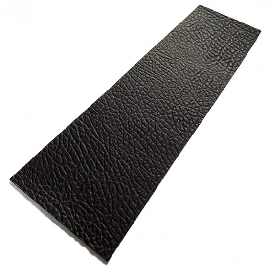Black Cobblestone II Embossed Cowhide Leather