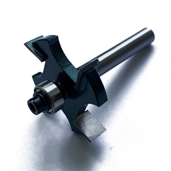 Router Bit - 1/4*1/4 Carbide 4 Wing Cutter (Bearing)