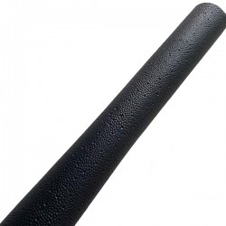 Black XXX Embossed Cowhide Leather