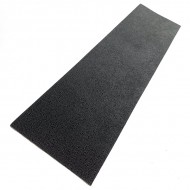 Black XXX Embossed Cowhide Leather