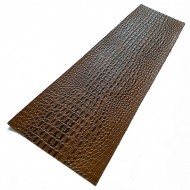 Brown Crocodile II Embossed Cowhide Leather