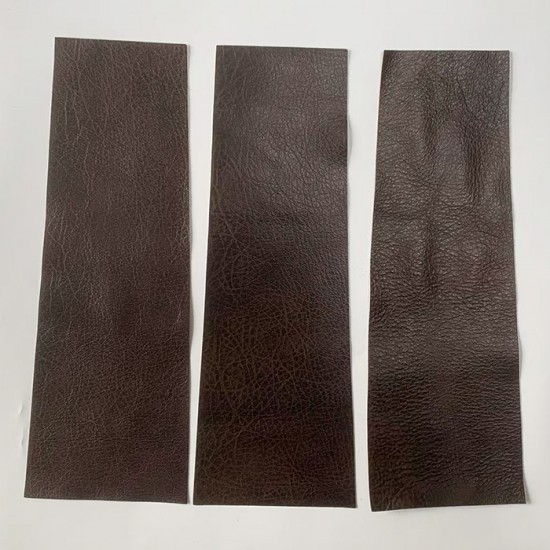 Genuine Leather Tapered Cue Wrap – Chocolate Brown Embossed Weave – WRAP Brand