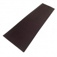 Dark Coffee Color Litchi Embossed Cowhide Leather