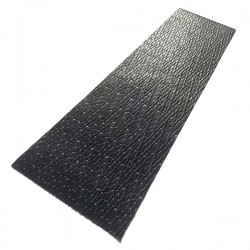 Dark Grey Weave Stone Embossed Cowhide Leather Wrap