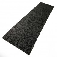 Black Litchi Embossed Cowhide Leather