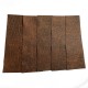 PROMOTION - 5PCS BROWN EE TYPE EMBOSSED COWHIDE LEATHER WRAP
