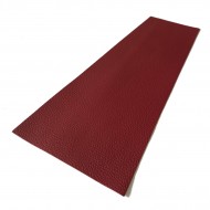 Red Litchi Embossed Cowhide Leather