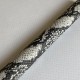 White Python Embossed Cowhide Leather