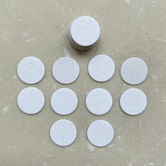 50pcs White Fiber Ferrule Tip Pad