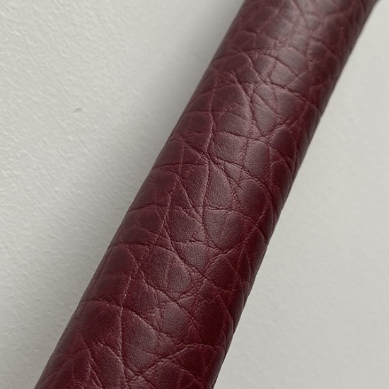Red Wine Cobblestone Embossed Cowhide Leather Red Wine Cobblestone Embossed Cowhide Leather