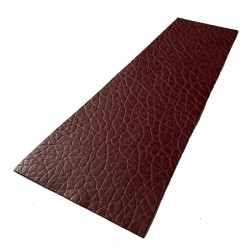 Red Wine Cobblestone Embossed Cowhide Leather
